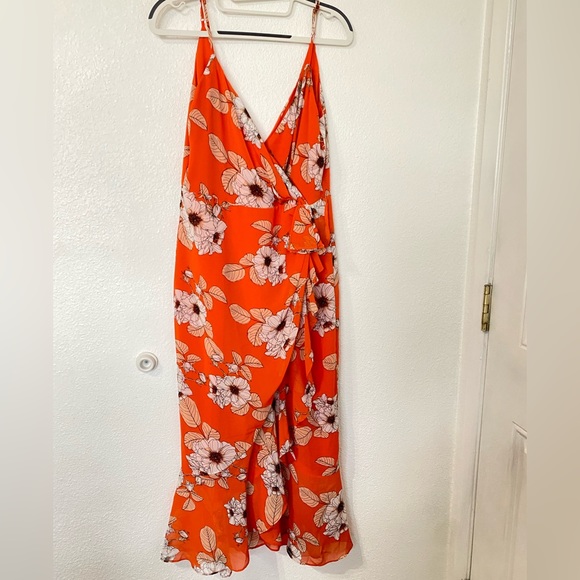 Bardot orange floral dress - Picture 2 of 6